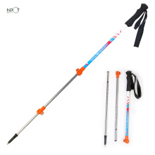 NPOT anti shock titanium trekking pole carbon fiber hiking pole